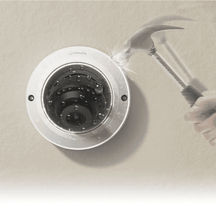 Hanwha 5MP WN9 Network AI IR Outdoor Vandal Bullet Camera - View 4