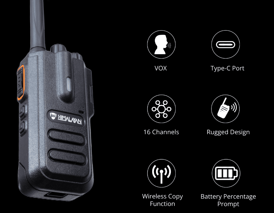 Himalayan Blaze X1 License Free Walkie Talkie - View 2