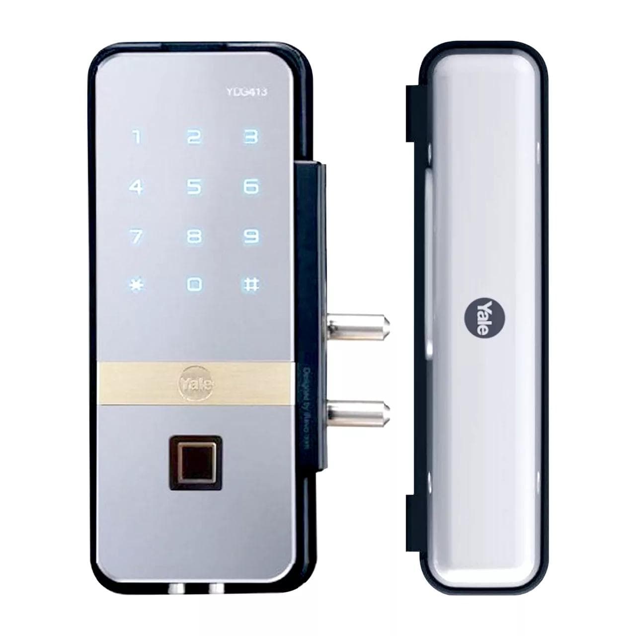 Yale YDG 413A GL – Glass Door Smart Lock with Fingerprint & PIN Access - View 4