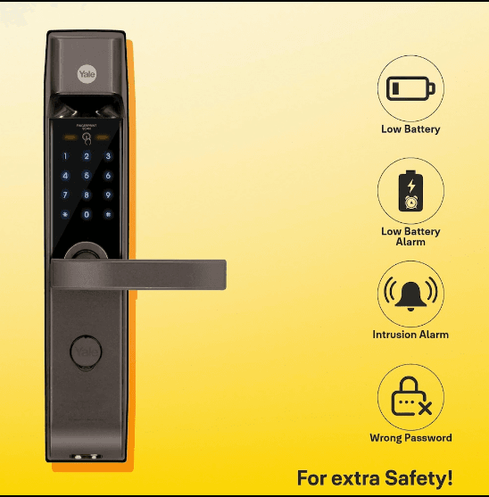 Yale YDM 4115-A Series Biometric Smart Lock (Brown) – Fingerprint, PIN, Key & Yale Home App - View 6