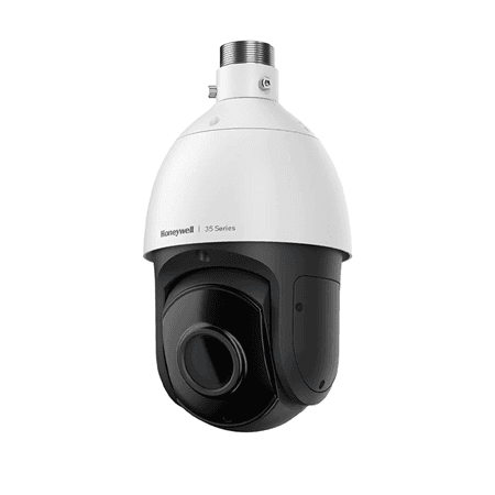 Honeywell 35 Series 2MP PTZ camera with 25x optical zoom, IR night vision, WDR and outdoor IP66 protection.