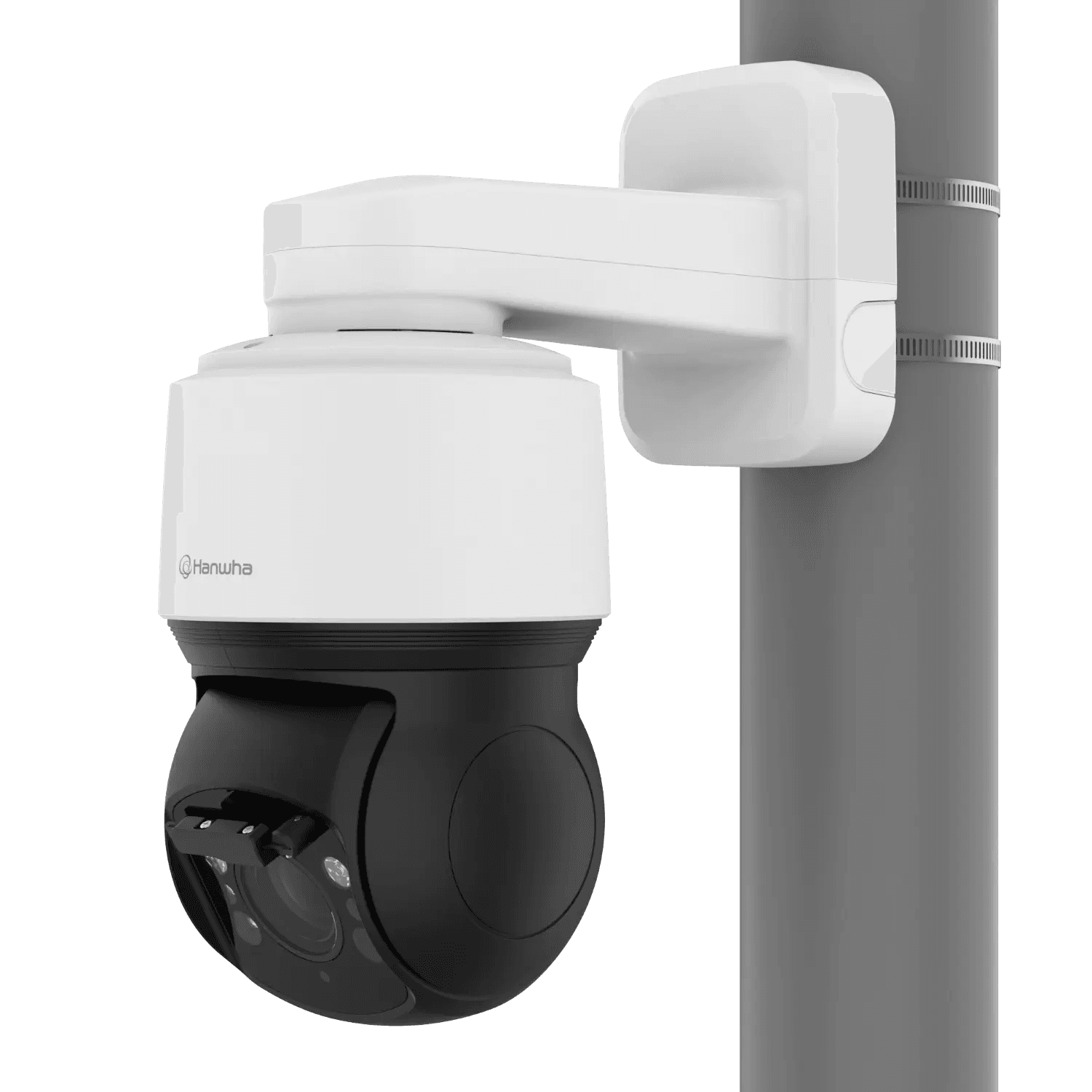 Hanwha 2MP 40x AI IR Wiper PTZ Camera Powered by the Wisenet 7 chipset, the PTZ PLUS AI camera provides object detection and AI Object auto-tracking (Person/Vehicle) with Target lock tracking. - View 2