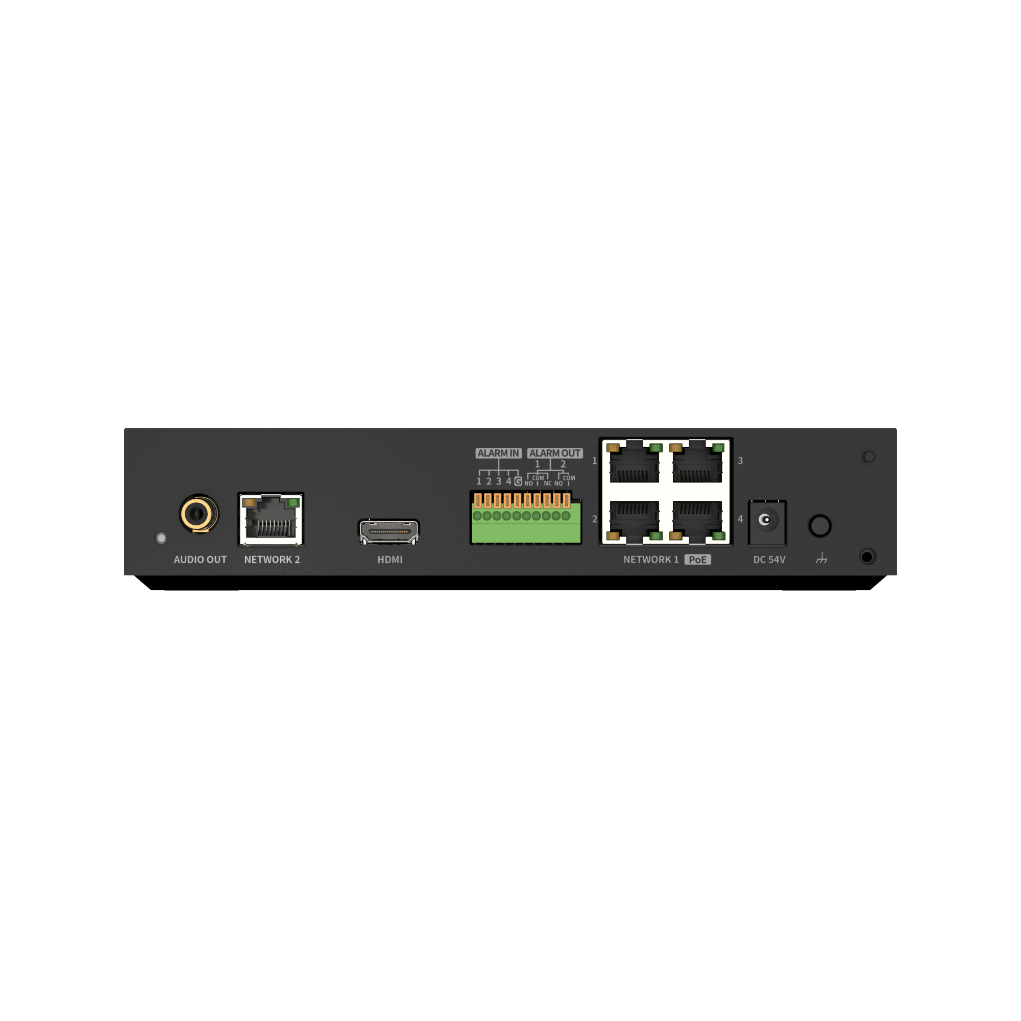 Hanwha XRN-426S-1T – 4CH 4K NVR with 4 PoE/PoE+ Ports - View 3