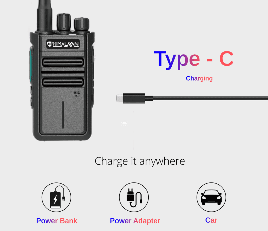 Himalayan Blaze M1 License Free Walkie Talkie - View 3