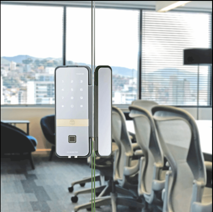 Yale YDG 413A GL – Glass Door Smart Lock with Fingerprint & PIN Access - View 6