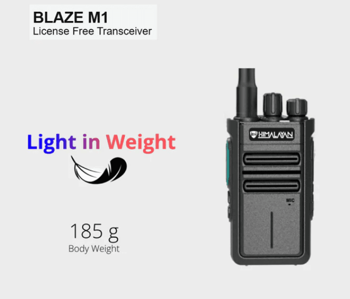 Himalayan Blaze M1 License Free Walkie Talkie - View 2